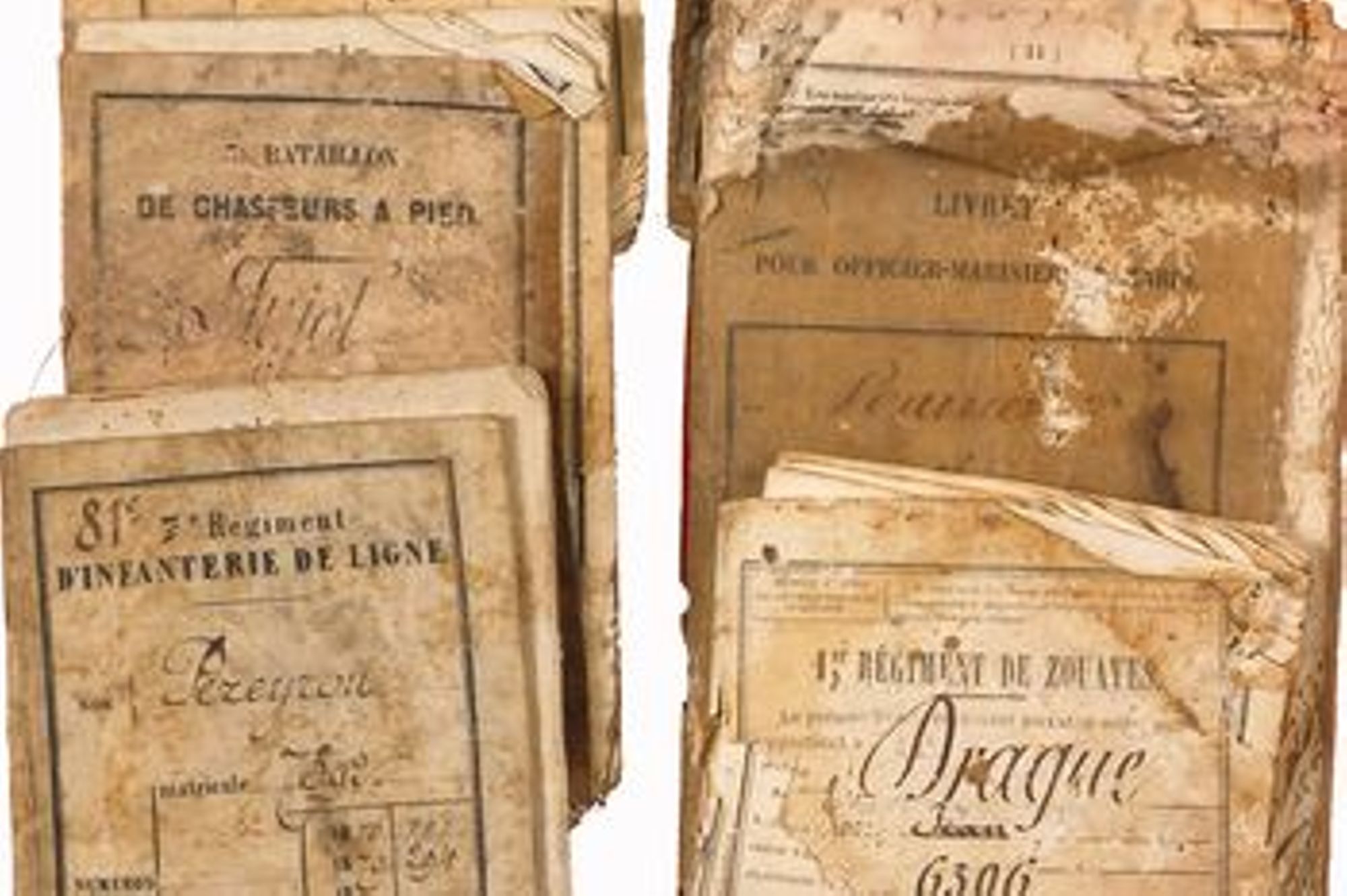 Livrets militaires de soldats tués aux combats de Cravant, décembre 1870.