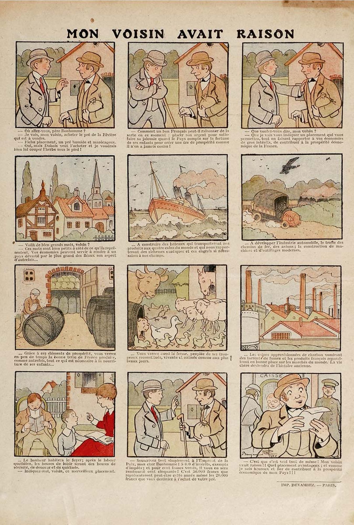 Mon voisin avait raison de Benjamin Rabier