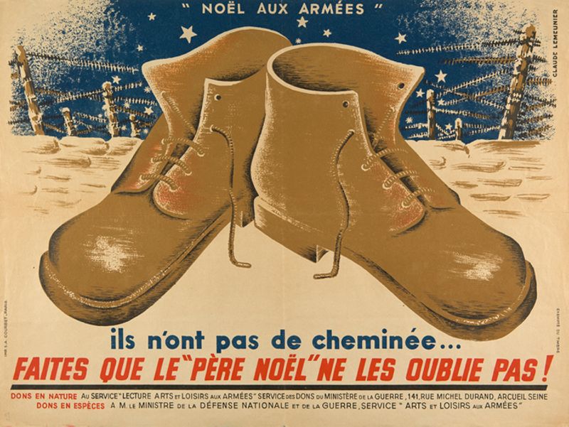 Noël aux armées, affiche, Paris, 1939