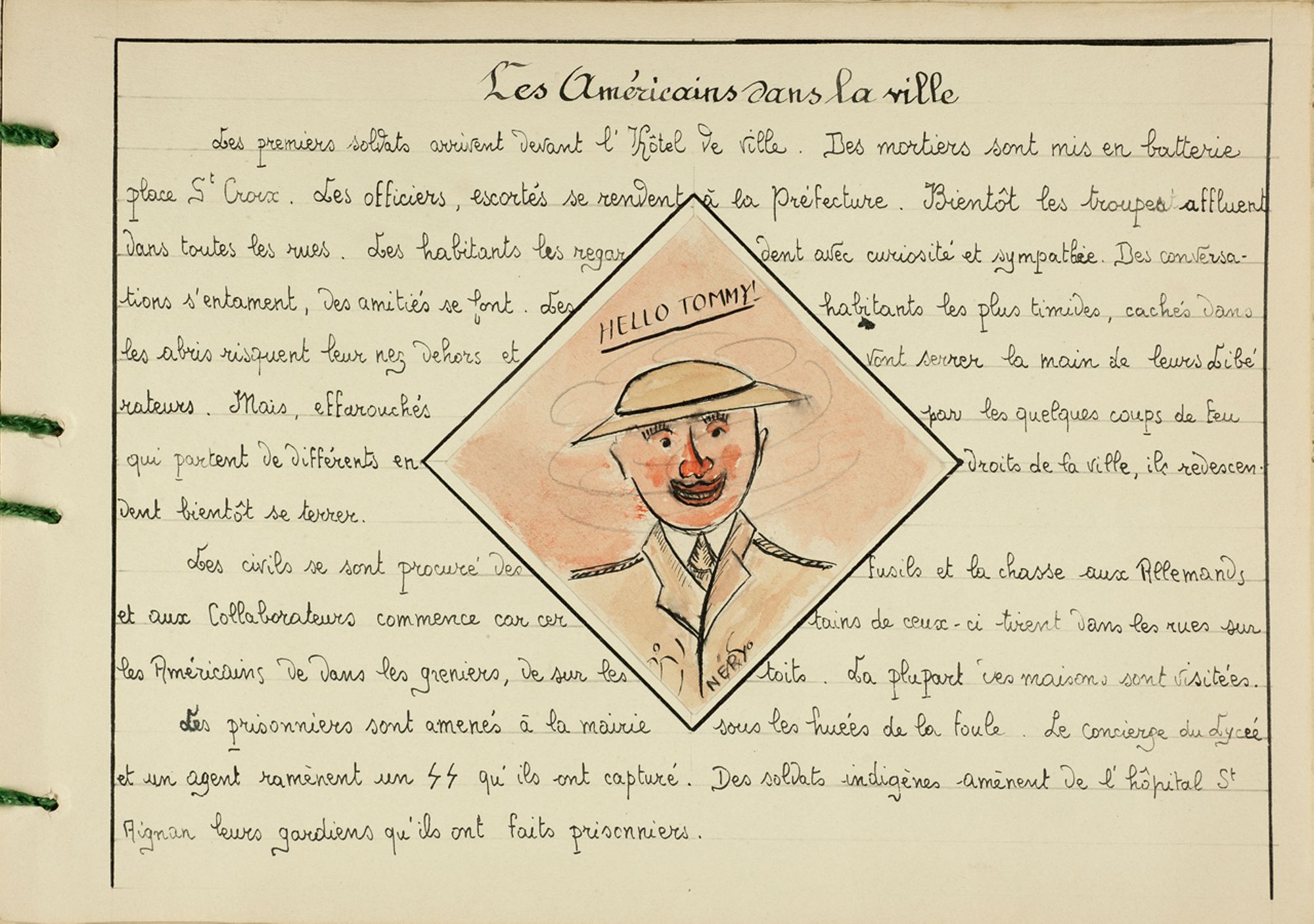 Album réalisé par des élèves du lycée Pothier après 1945