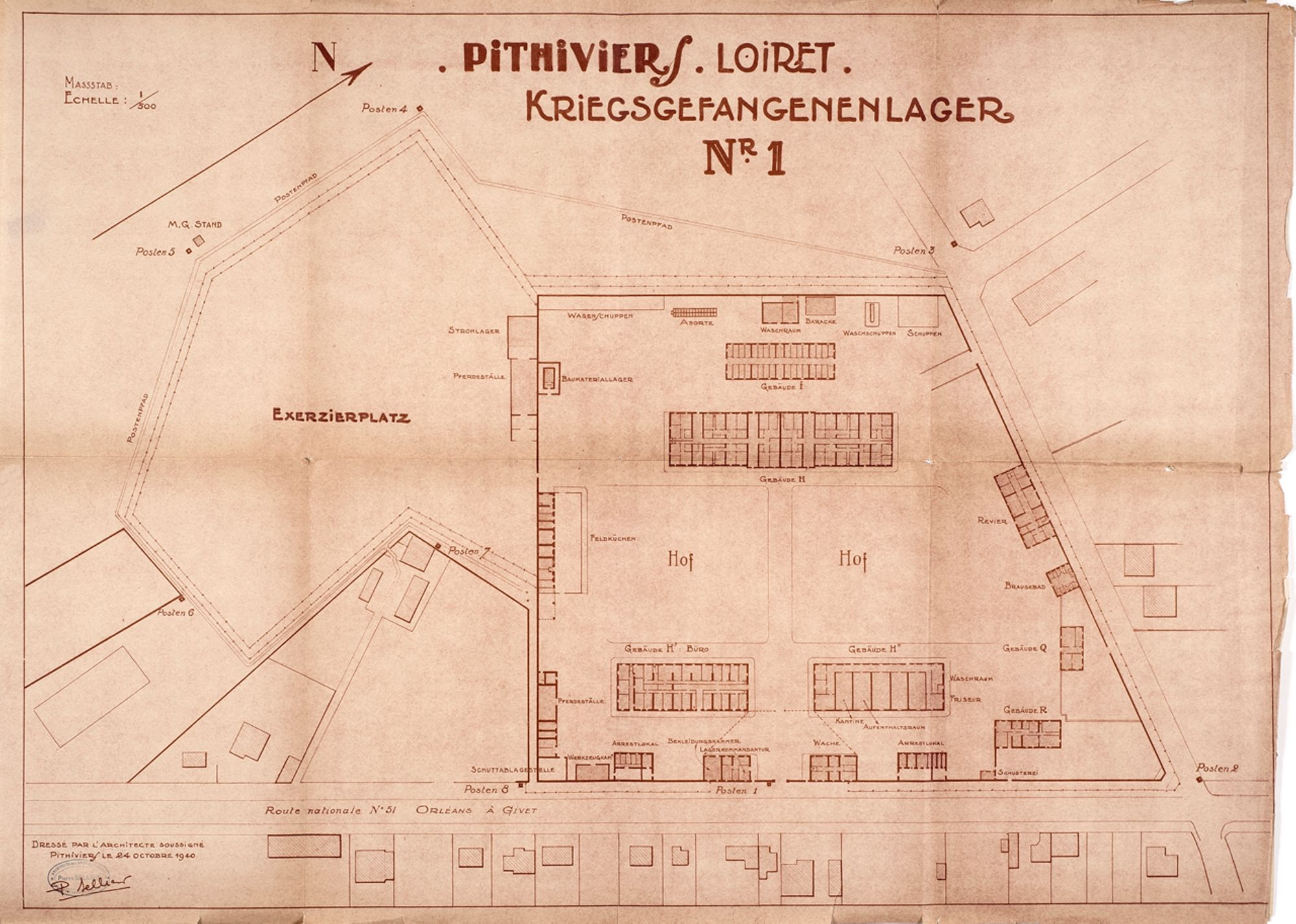 Camp d'internement de Pithiviers, 24 octobre 1940.