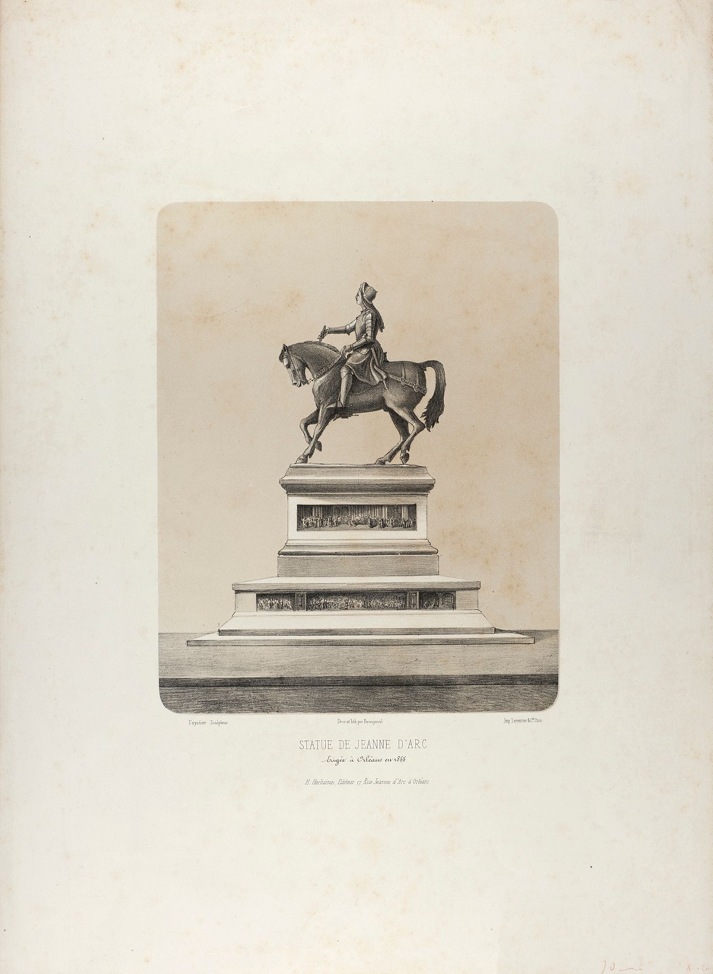 Statue de Jeanne d'Arc, par Foyatier - 1855.