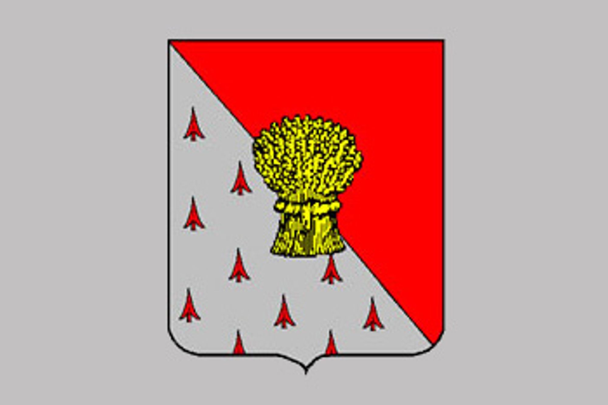 Blason de la commune de Greneville-en-Beauce adopté le 23 septembre 2004.