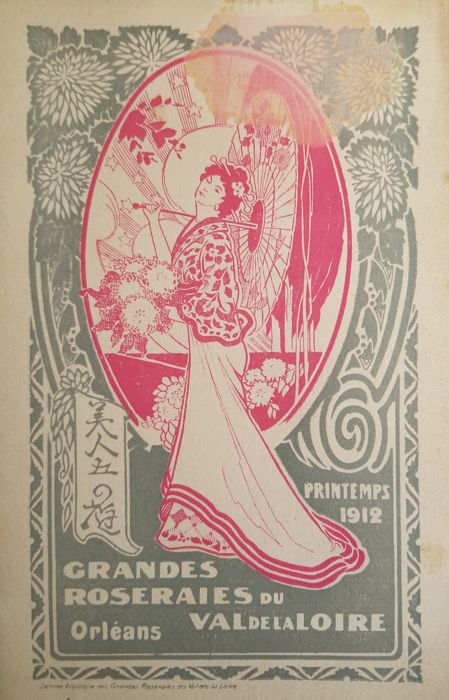 Couverture du catalogue des ventes des Grandes Roseraies du Val de la Loire, 1912  