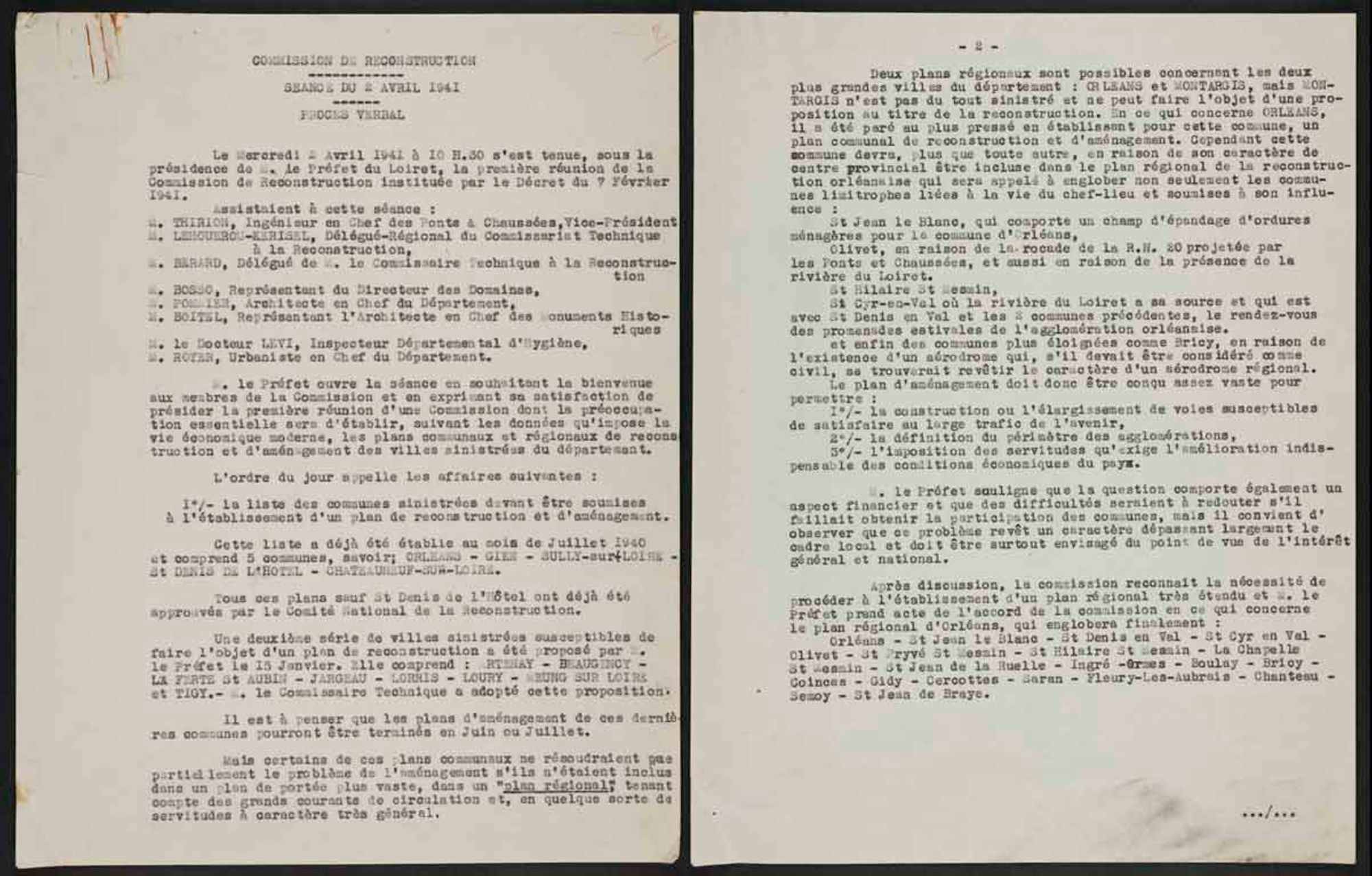 Première commission de reconstruction