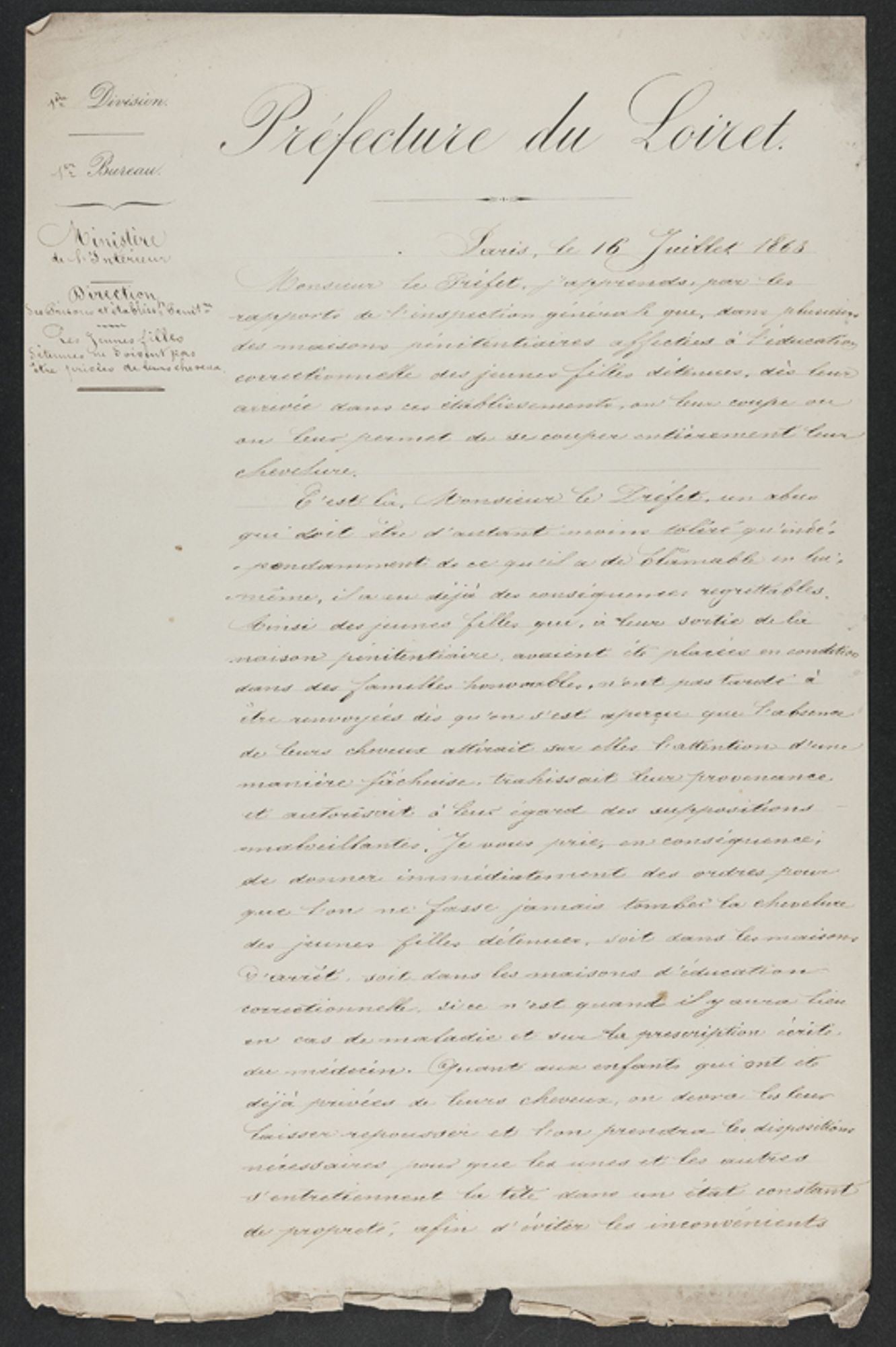 Condition des femmes (1ère page)