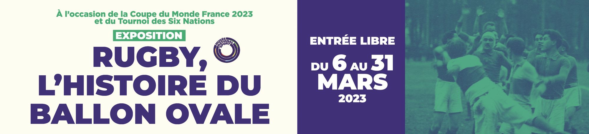 Exposition : rugby, l’histoire du ballon ovale
