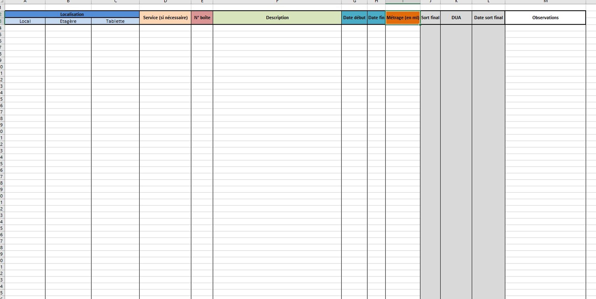 Inventorier vos archives : le tableau de récolement