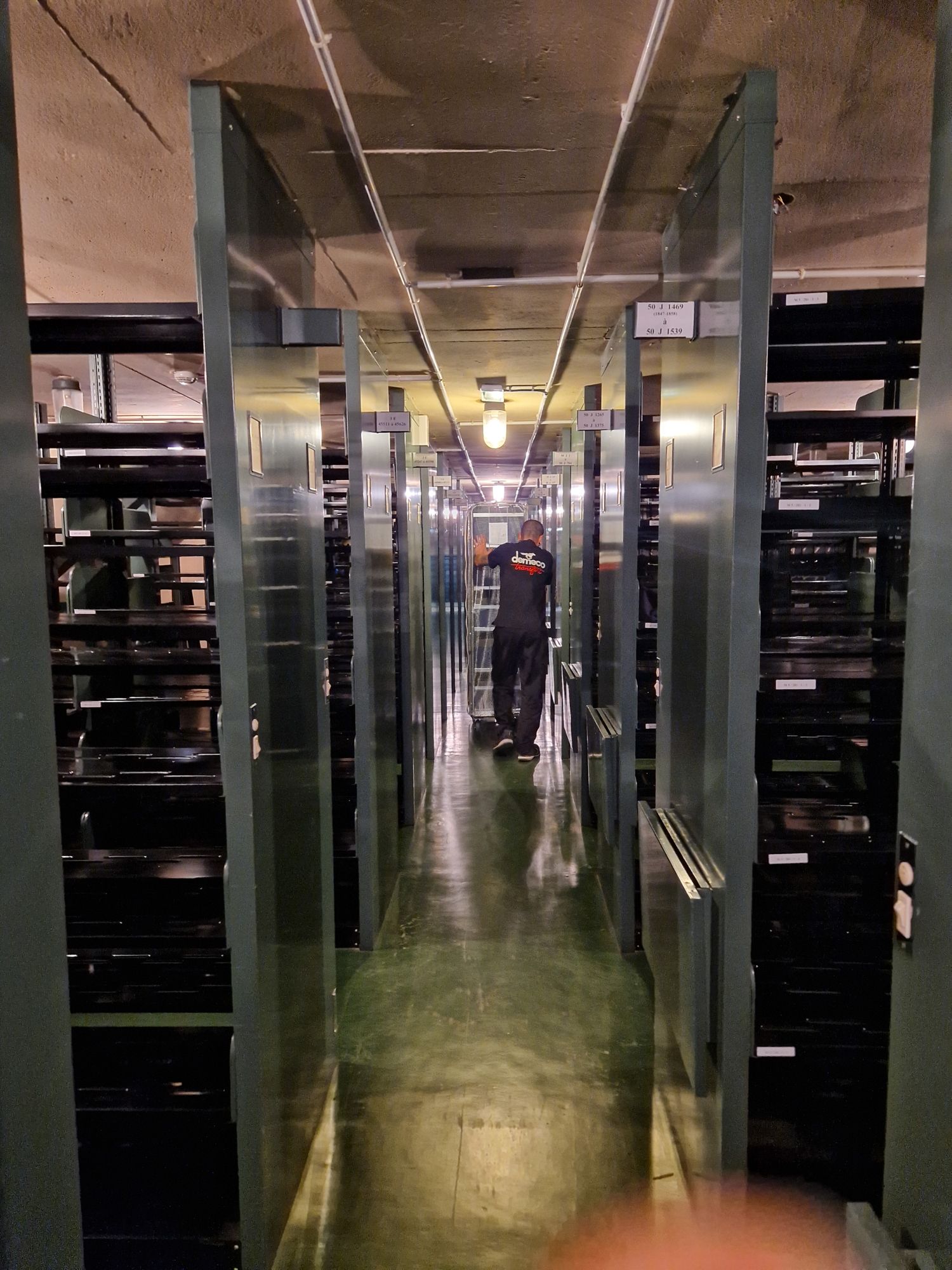 Suivez le transfert sécurisé des collections