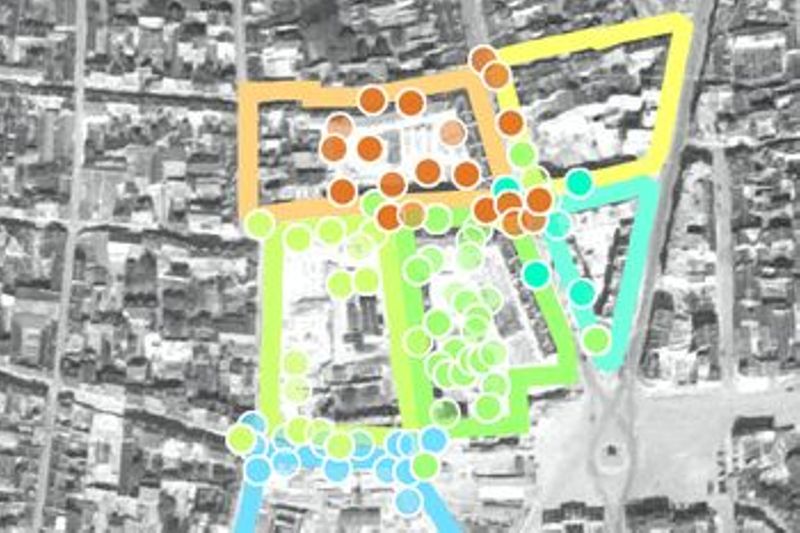 Carte interactive sur la reconstruction d'Orléans vue par le photographe Auguste Jaques