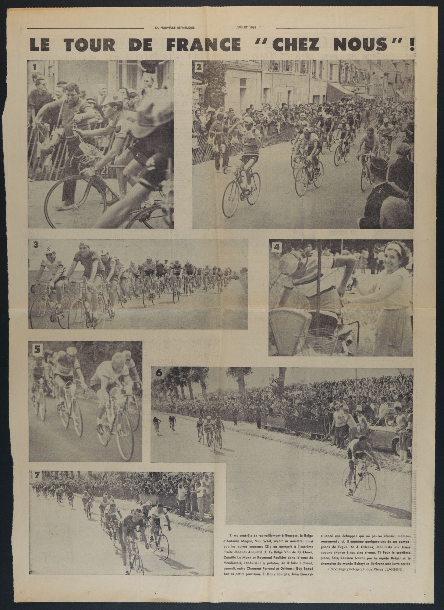 1964, le Tour à Orléans : entre préparation millimétrée et liesse populaire