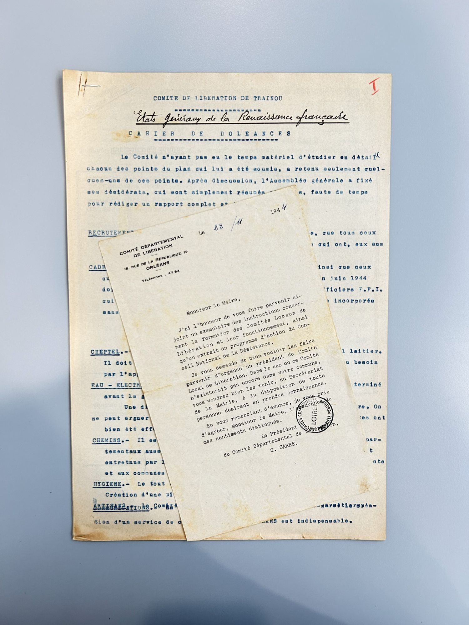 Conférence : Les “Jours Heureux" dans le Loiret, septembre 1944 - juillet 1945