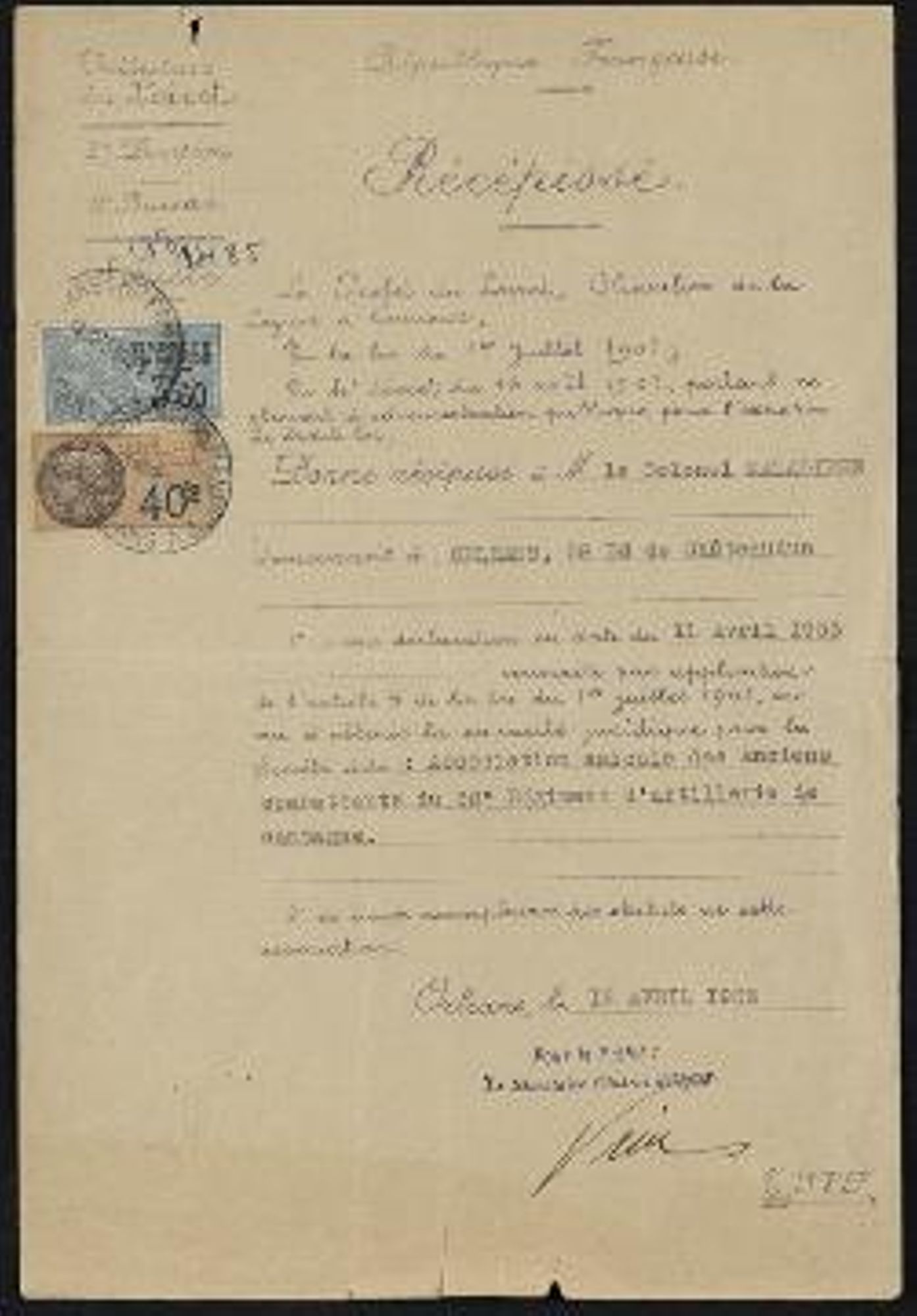 Amicale des anciens combattants du 30e régiment d'artillerie