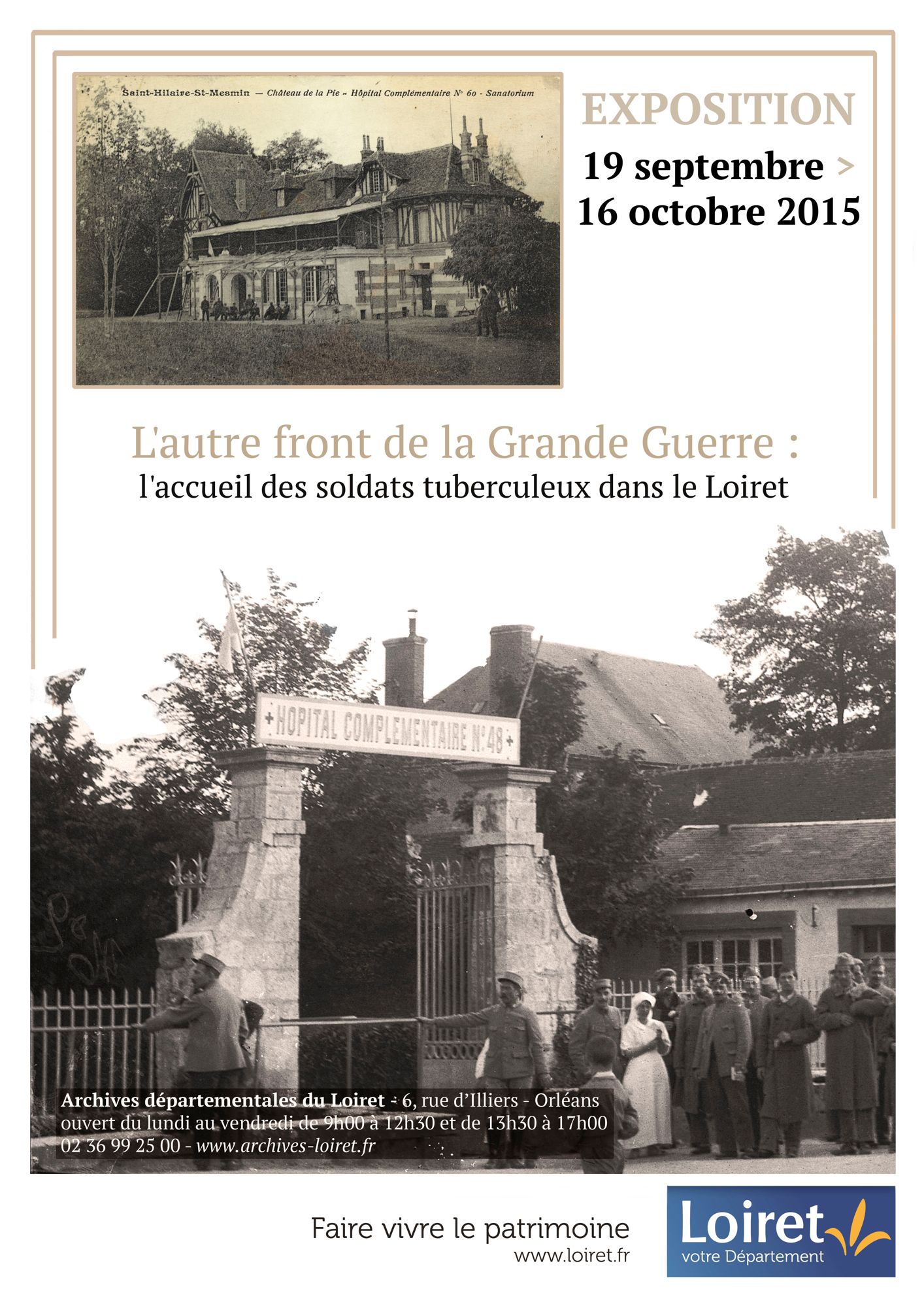 « L'accueil des tuberculeux militaires pendant la Première Guerre Mondiale dans le Loiret »