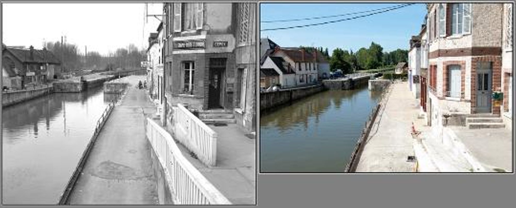 Cepoy, canal. (avril 1980 / août 2011)