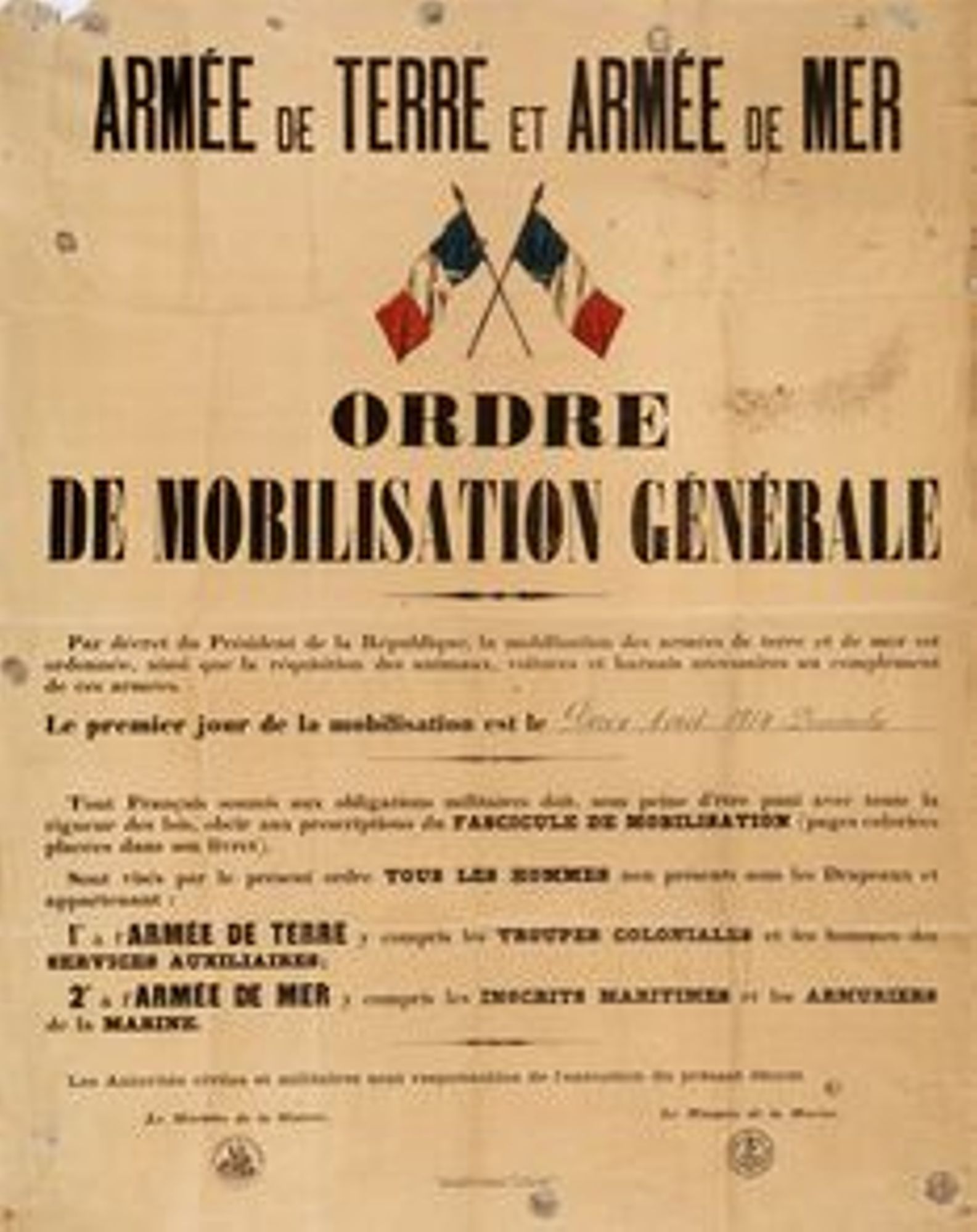 Ordre de mobilisation générale