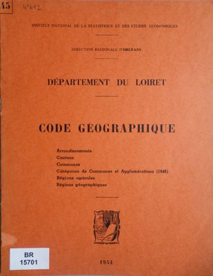 Code géographique, édition de 1954
