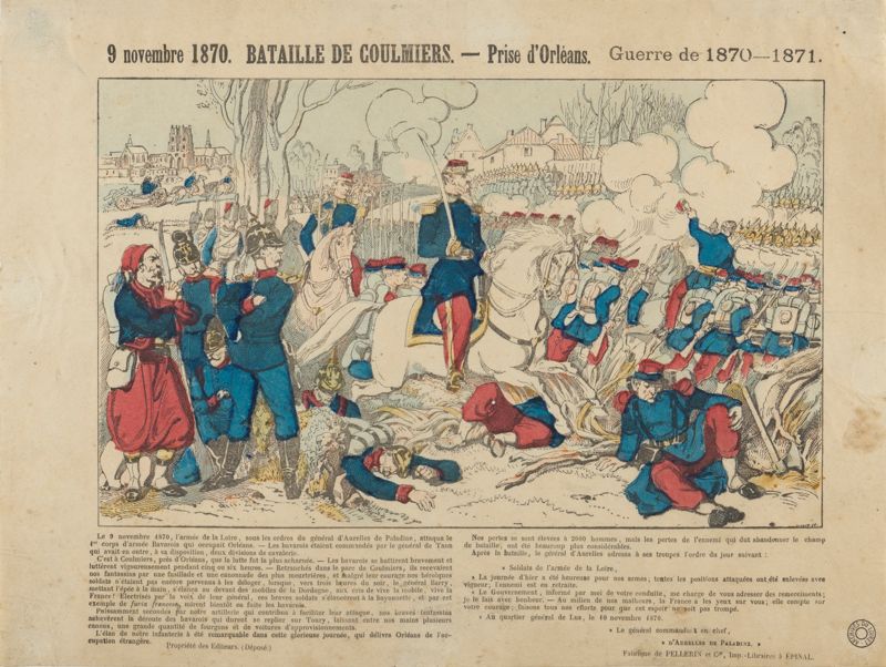 "9 novembre 1870. Bataille de Coulmiers. - Prise d'Orléans. Guerre de 1870-1871"