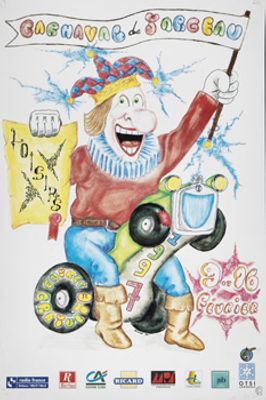 Affiche du Carnaval de Jargeau, 1997.